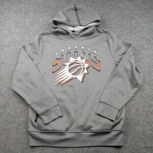 Phoenix Suns Hoodie Mens‎ Large Gray NBA Basketball Sweatshirt Pullover Sweater